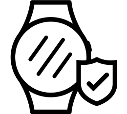 Icon of scratch resistant watch glass