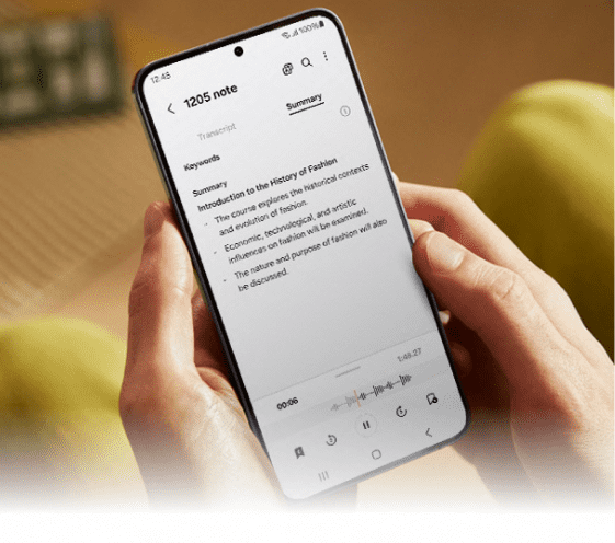 Summarise notes with AI