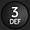 Number 3 DEF icon