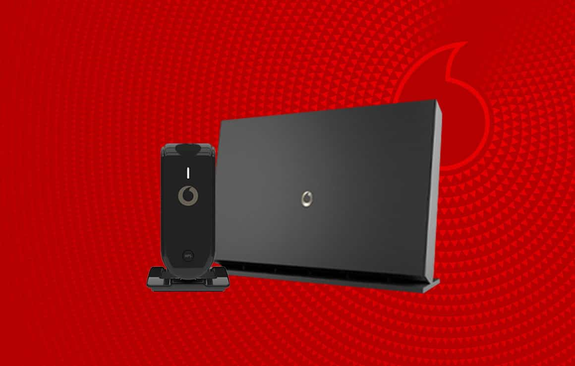 A Vodafone Super WiFi modem