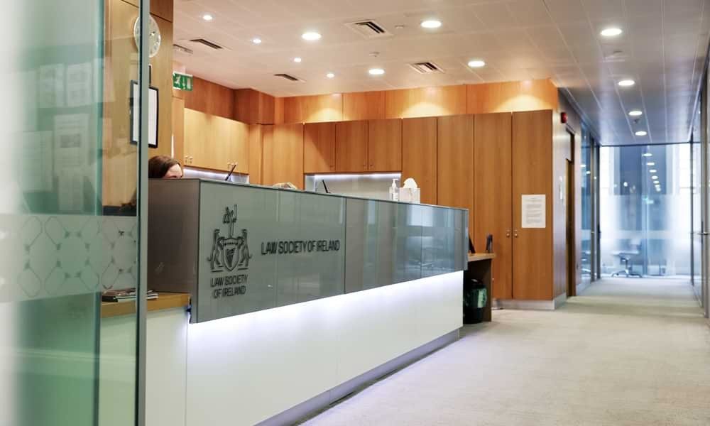 The front desk of the Law Society of Ireland